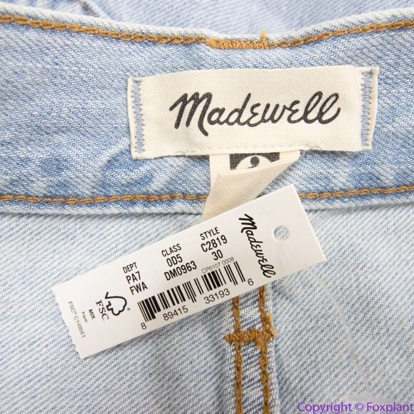 NEW Madewell The Perfect Vintage Jean in Fitzgerald Wash, 30 - Picture 11 of 16